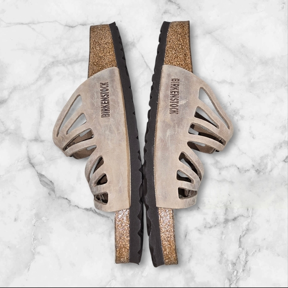 Birkenstock Taupe Sandals - Picture 9 of 12